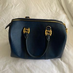 Fendi bowler bag in navy blue